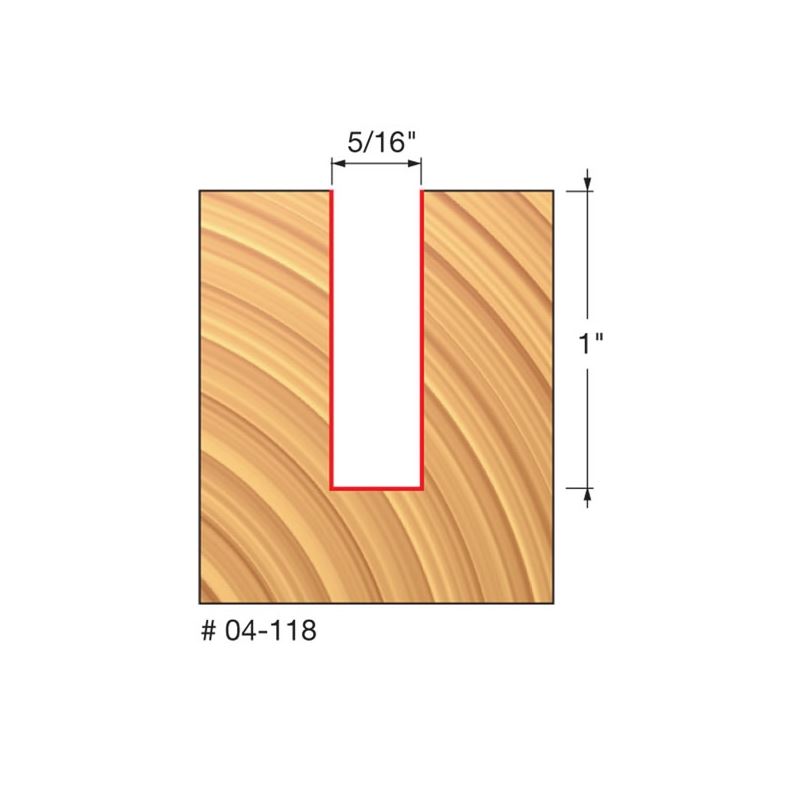 Freud | 04-118 5/16 (Dia.) Double Flute Straight Bit