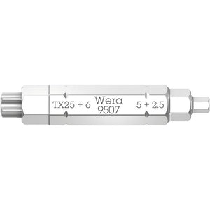 Wera 05073202001 9507 Sb 4-In-1 Bit 2, 2.5; 5; 6 X Tx 25 X 37 Mm