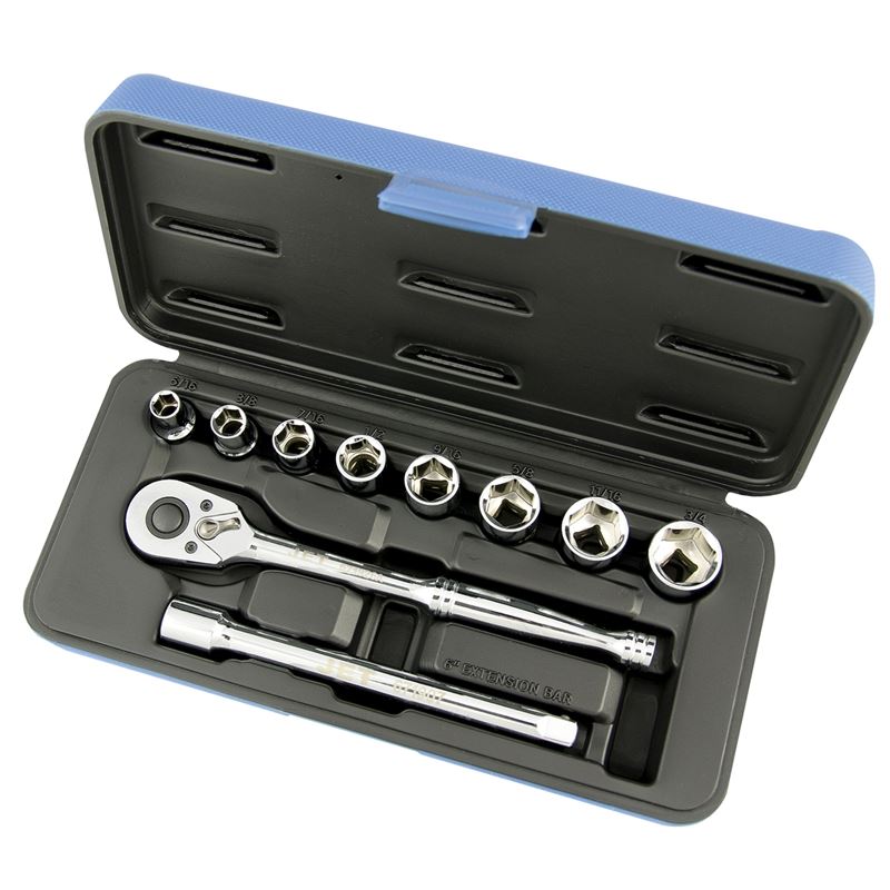 Jet 600223 11 Pc 3/8 Dr S.a.e. Socket Wrench Set - 6 Point