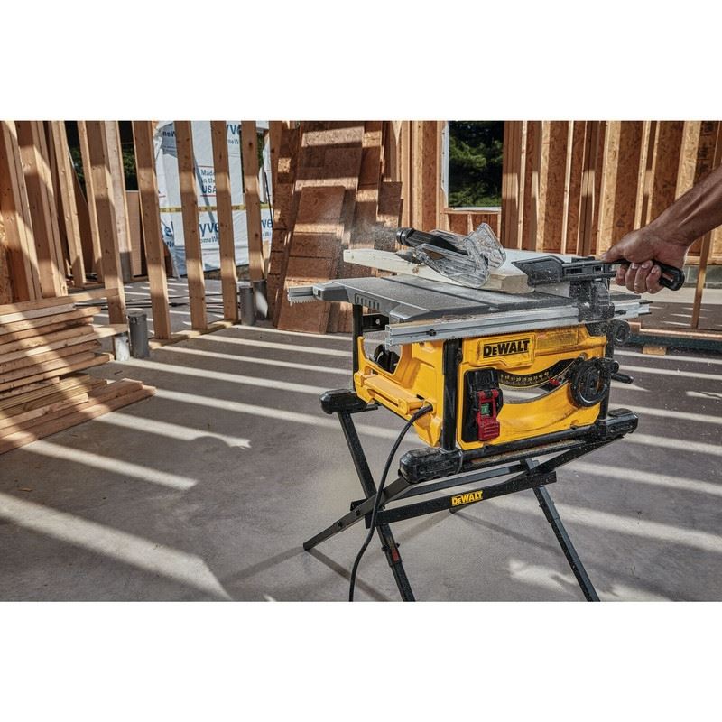 DEWALT DWE7485WS 8-1/4 in. Compact Jobsite Table Saw W/Stand