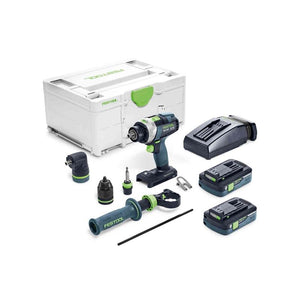 Festool 576778 Cordless Drill QUADRIVE TPC 18/4 HPC 4,0 I-Set