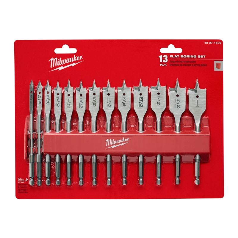 48-27-1520 13 PC Flat Boring Bit Set