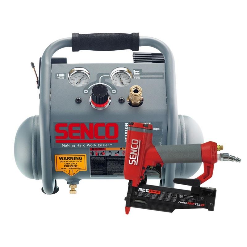 Senco PC1342 23 GA Pin Nailer and 1 GAL Compressor Combo Kit