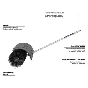 Milwaukee 49-16-2741 M18 FUEL QUIK-LOK Bristle Brush Attachment