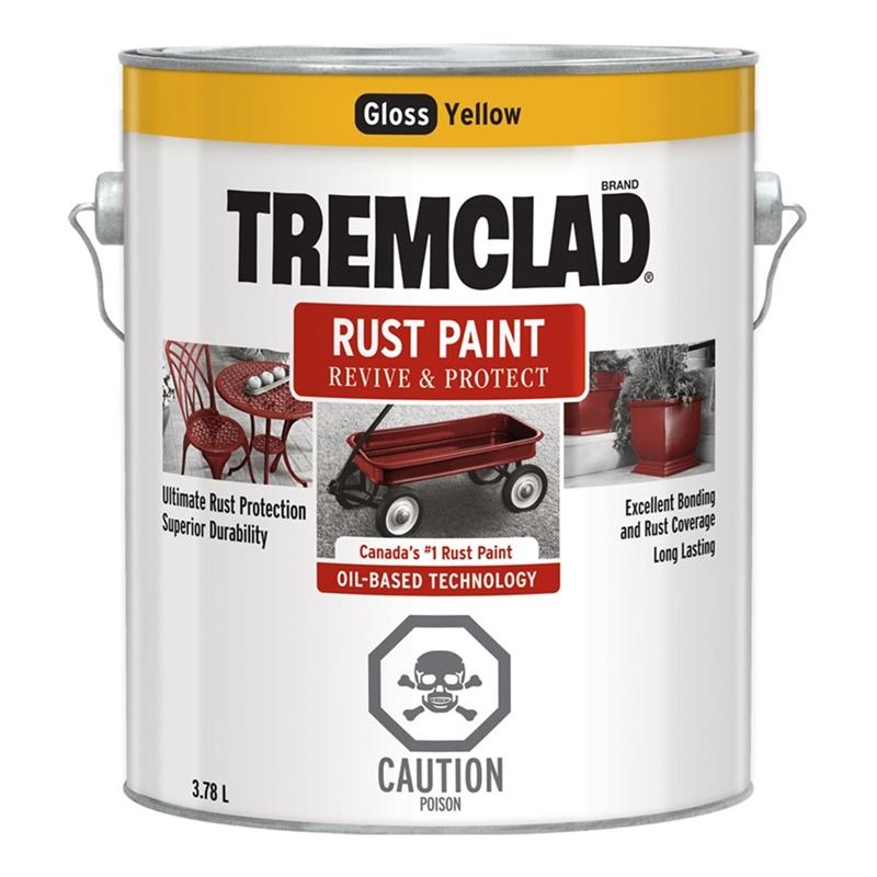 TREMCLAD Rust Paint 3.78L YELLOW