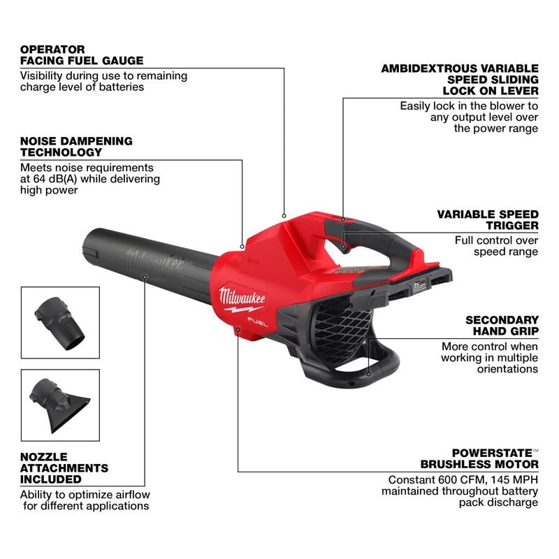 Milwaukee 2824-20 M18 FUEL Dual Battery Blower