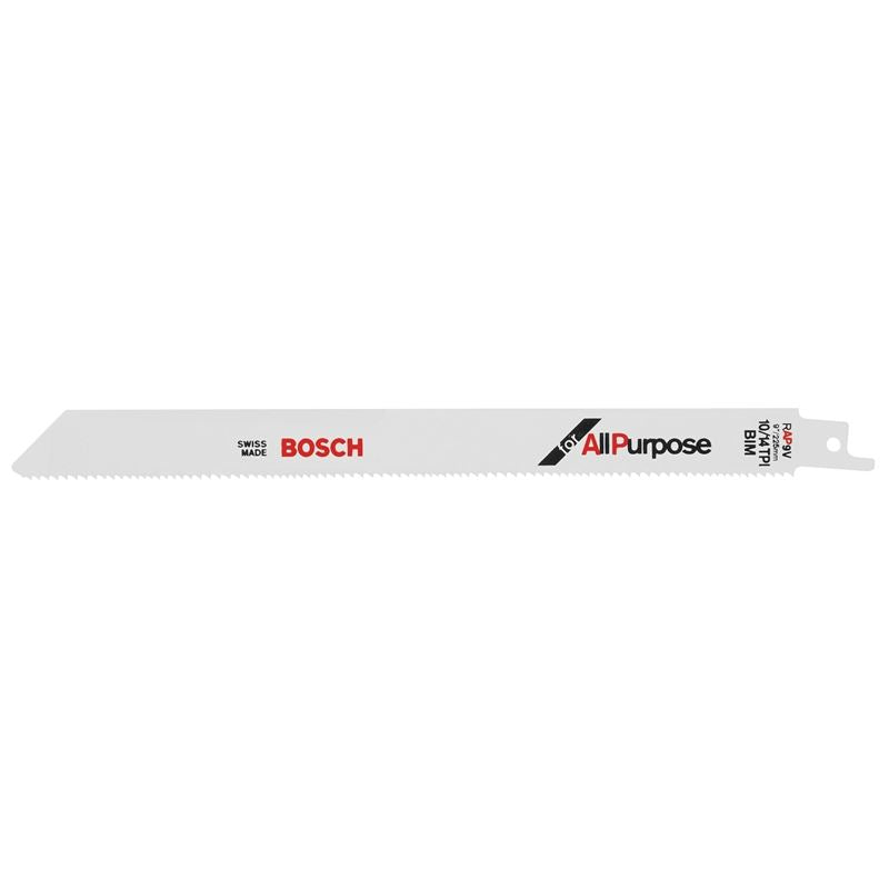 Bosch RAP9V 9 In. 10/14 TPI All-Purpose BiMetal Reciprocating Saw Blade