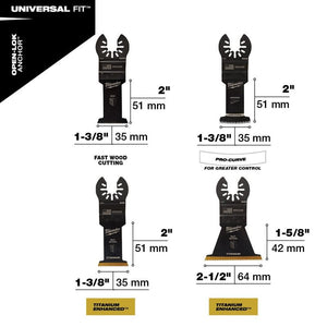 Milwaukee 49-10-9112 OPEN-LOK 6pc Multi-Tool Blade Kit