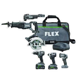 FLEX FXM601-2B 24V Brushless 6 Tool Combo Kit