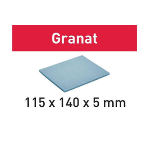 Abrasive sponge 115x140 x5 EF 500 GR/20 Granat