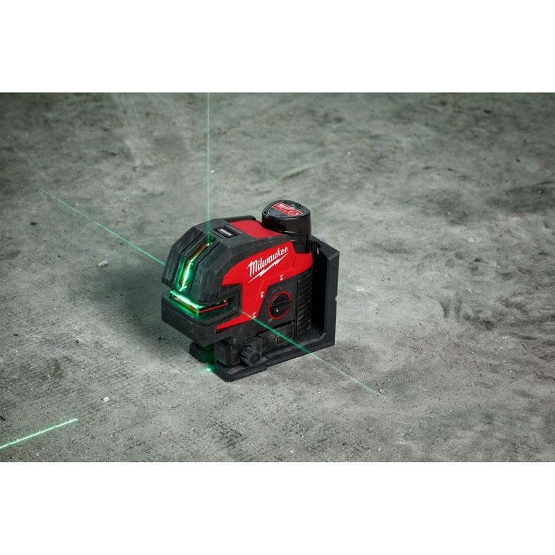 Milwaukee 3624-21 M12 Green Cross Line and 4-Points Laser Kit