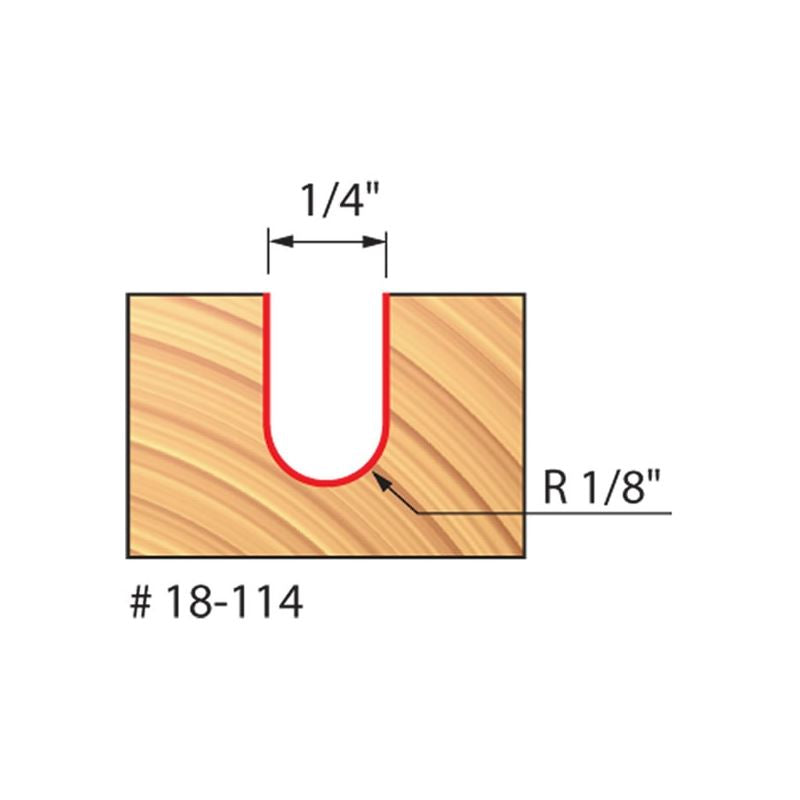 Freud | 18-114 1/8 Radius Round Nose Bit