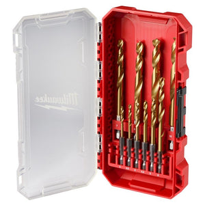 Milwaukee 48-89-4859 SHOCKWAVE Impact Duty RED HELIX Titanium Metric Drill Bit  Set - 10PC