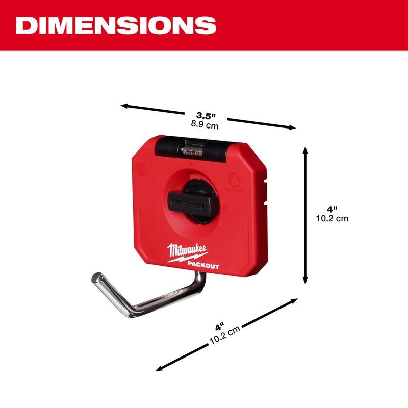 Milwaukee 48-22-8328 PACKOUT 4in Straight Hook