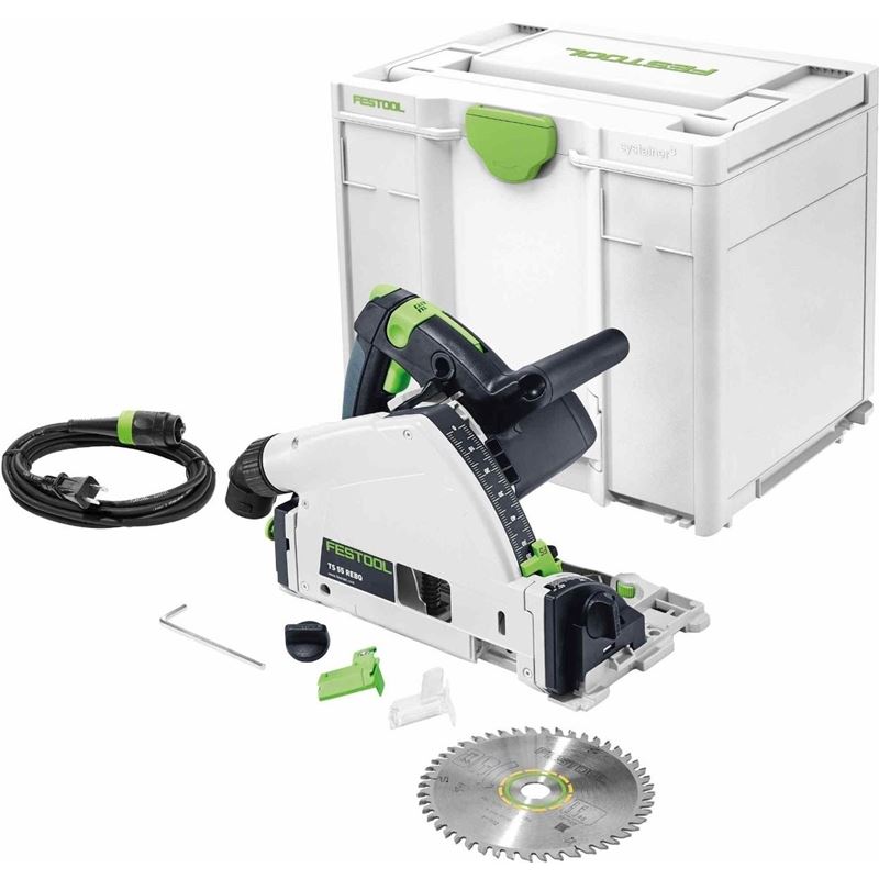 Festool 576011 TS 55 REQ Plunge Cut Track Saw w/ SystainerÂ³