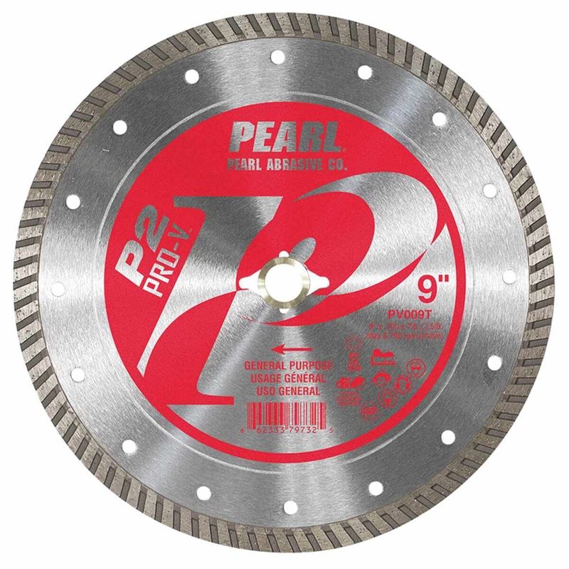 PEARL PV009T P2 Pro-V 9 in TURBO Rim General Purpose Diamond Blade