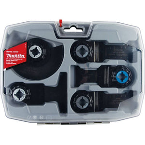 Makita B-67197 Starlock Oscillating Multi-Tool 5 Piece Accessory Cutting Blade Set with Case