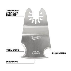 Milwaukee 49-25-2221 OPEN-LOK 3-in-1 Multi-Cutter Scraper Blade 1 Pk