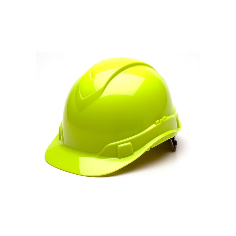 PYRAMEX HP44131C Ridgeline Cap Style Hard Hat - Hi-Viz Lime