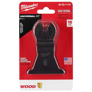 Milwaukee 49-25-1119 OPEN-LOK 2-1/2 in Hcs Wood Blades 10 Pk