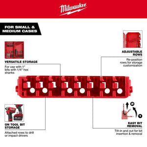 Milwaukee 48-32-9932 Small and Medium Case Rows for Insert Bit Accessories 5PK