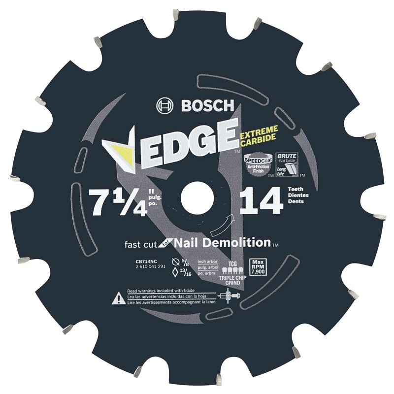 Bosch | CB714NC 7-1/4 In. 14 Tooth Edge Circular Saw Blade for Nail Demolition