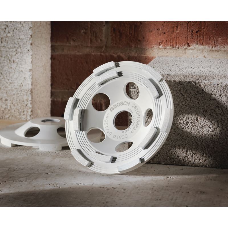 Bosch | DC510H 5 In. Double Row Segmented Diamond Cup Wheel