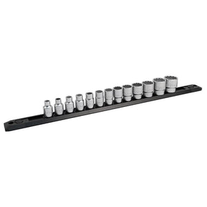 Wiha 33790 3/8 Inch Drive 12 Point Socket Set 1/4 to 7/8" with Ratchet and Extensions 13-Piece