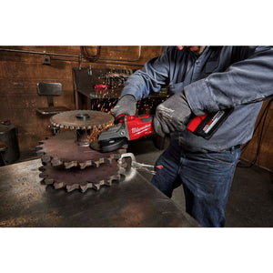 Milwaukee 2887-20 M18 FUEL 5in Flathead Braking Grinder, Slide Switch Lock-On