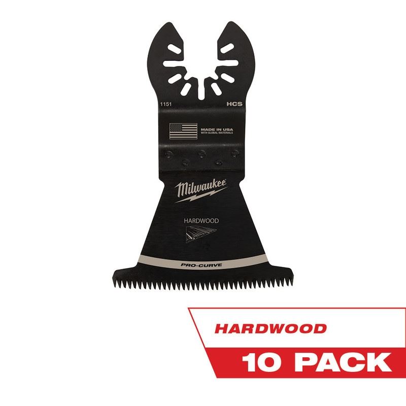 Milwaukee 49-25-1159 OPEN-LOK 2-1/2 in Hcs Japanese Tooth Pro-Curve Hardwood Blade 10 Pk