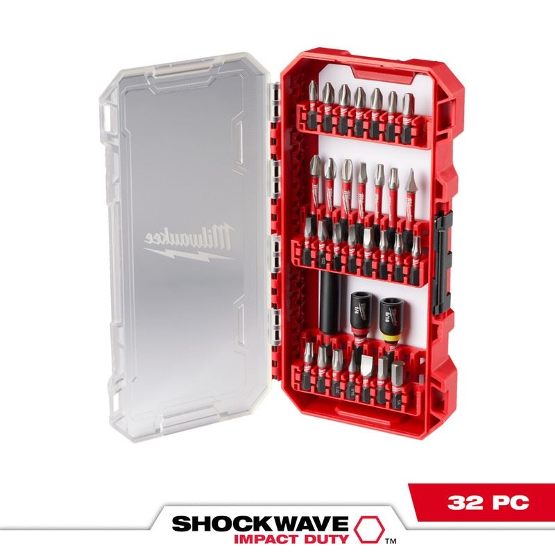 Milwaukee 48-32-4004 SHOCKWAVE Impact Duty Driver Bit Set - 32PC