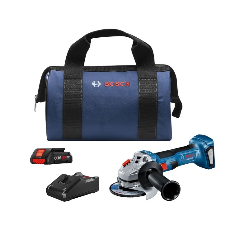 Bosch GWS18V-8B15 18V Brushless 4-1/2 In. Angle Grinder Kit with (1) CORE18V 4.0 Ah Compact Battery