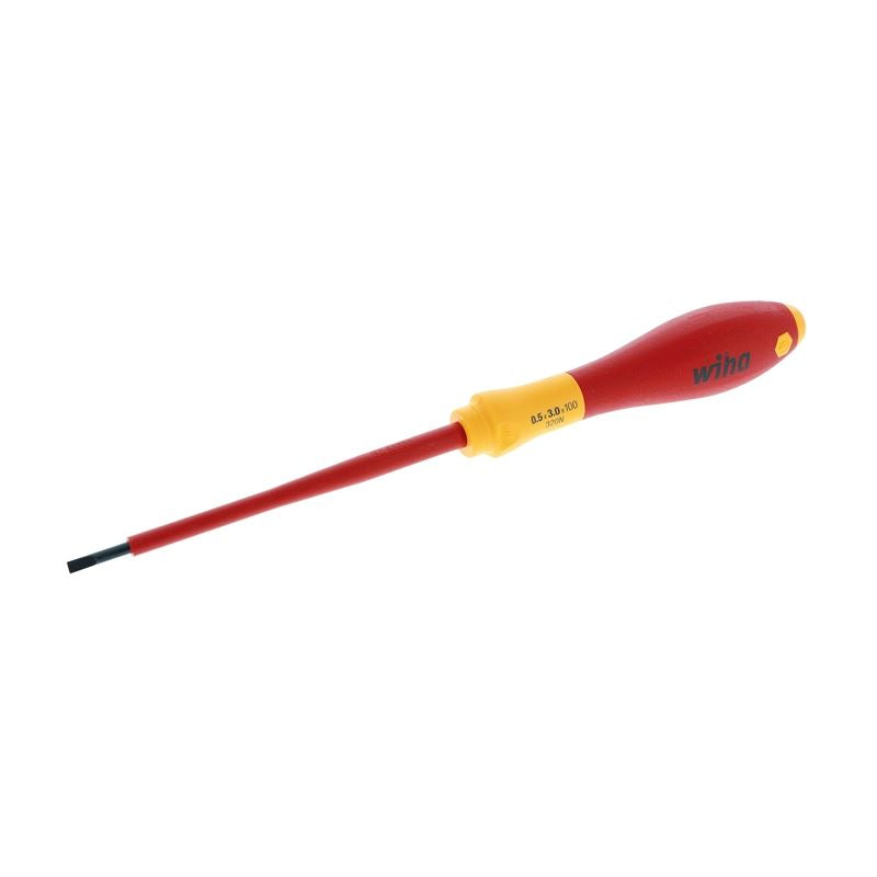 WIHA 32012 Insulated SoftFinish Slotted Screwdriver 3.0mm x 100mm