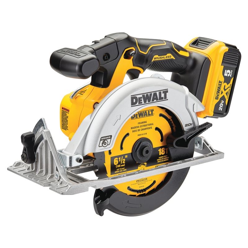 DeWalt DCS565P1 20V MAX 6-1/2 In. Brushless Cordless Circular Saw Kit