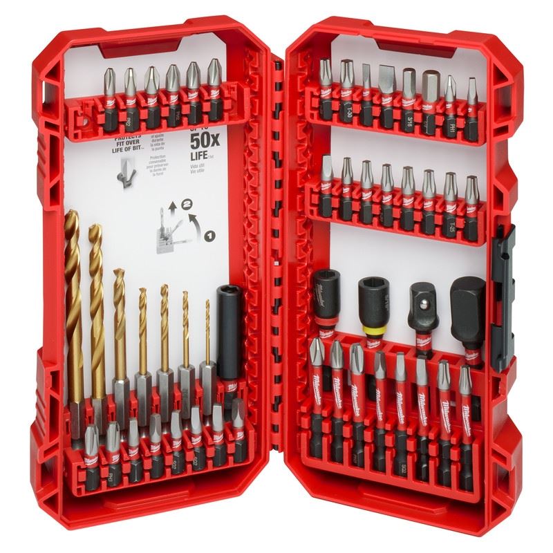 Milwaukee 48-32-4013 SHOCKWAVE Impact Duty Drill & Drive Set- 50PC