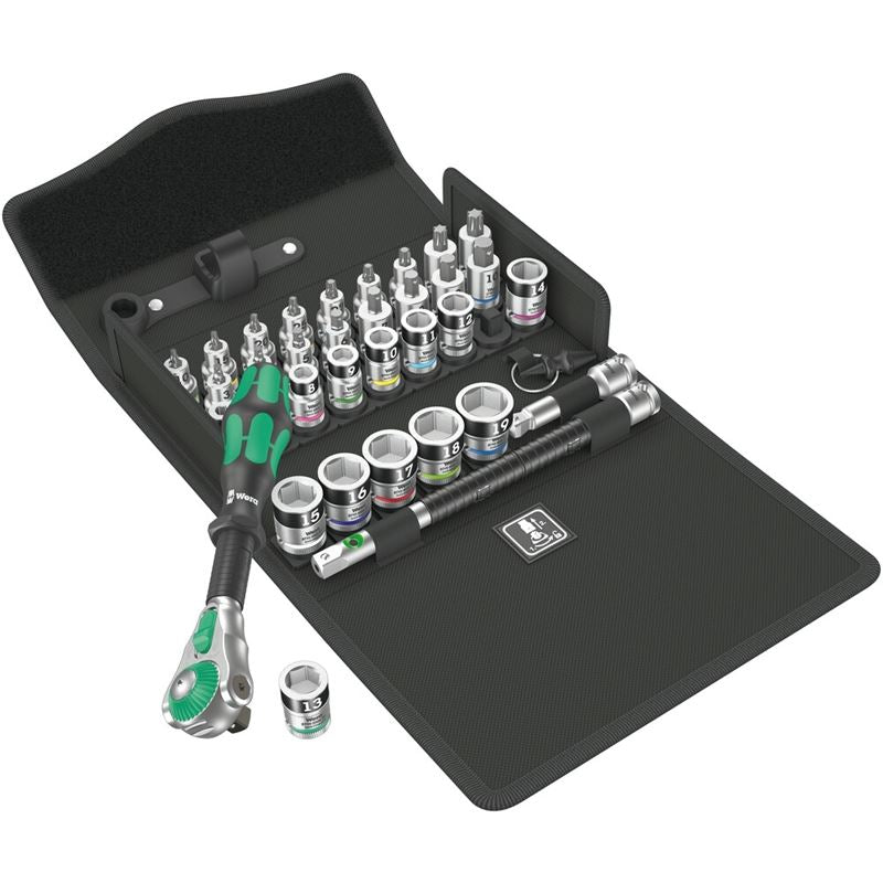 WERA 05003536001 8100 SB All-in Zyklop Speed ratchet set, 3/8 drive, 35 pieces