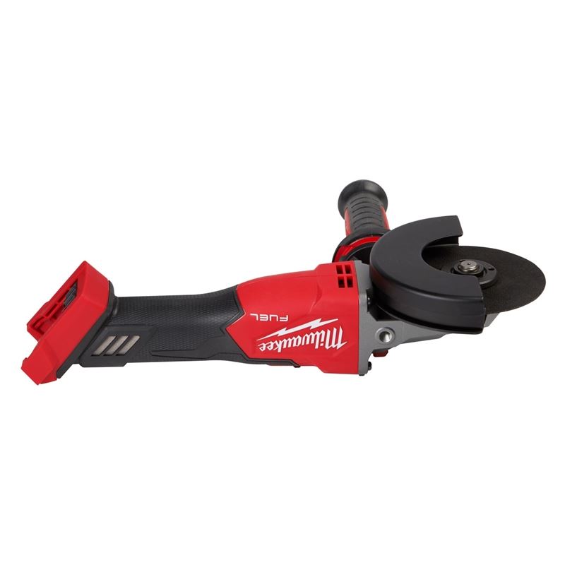 Milwaukee 2887-20 M18 FUEL 5in Flathead Braking Grinder, Slide Switch Lock-On