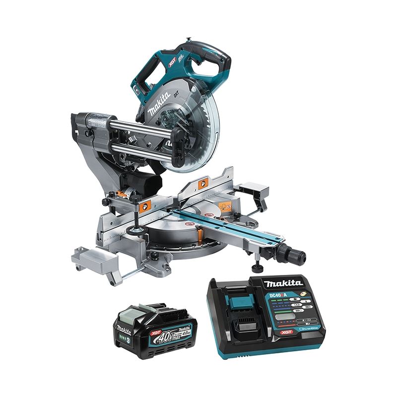 Makita LS002GM102 40V max XGT Brushless Cordless 8-1/2" Dual Compound Sliding Mitre Saw w/ AWS (4.0Ah Kit)