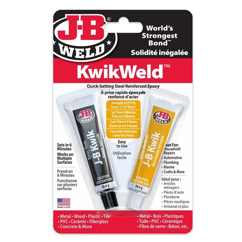 J-B WELD KWIKWELD TWIN TUBE - 2 OZ