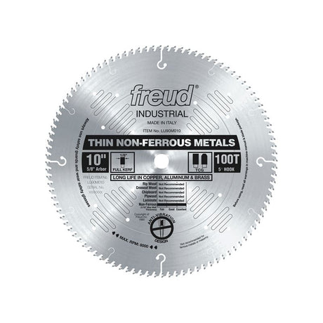 Freud | LU90M010 10" Thin Stock Non-Ferrous Metal Blade