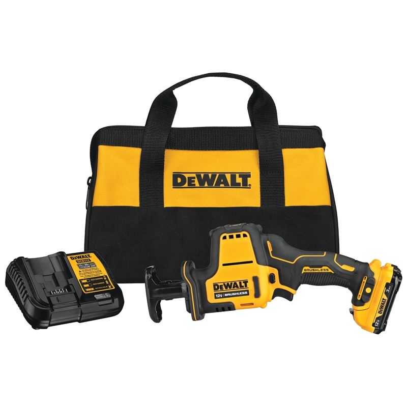 DEWALT DCS312G1 XTREME 12V MAX* Brushless One-Handed Cordless Reciprocating Saw Kit