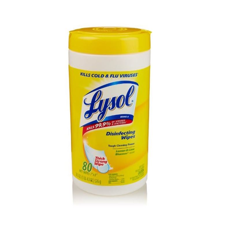 LYSOL DISINFECTING WIPES 80PER CITRUS SCENT