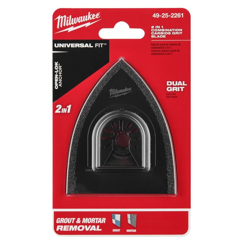 Milwaukee 49-25-2261 OPEN-LOK 2-in-1 Hybrid Carbide Grit Blade 1 Pk