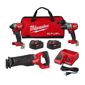 2998-23 M18 FUEL 18 Volt Lithium-Ion Brushless Cordless 3-Piece Combo Kit