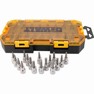 DEWALT DWMT73806 17 Piece 3/8 in Drive Bit Socket Set