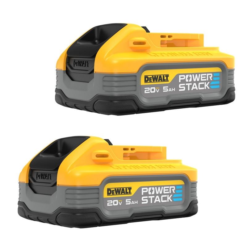 DEWALT DCBP520-2 20V MAX DEWALT POWERSTACK 5.0 Ah Battery 2-Pack