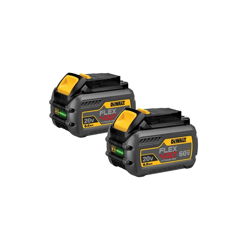 DEWALT DCB606-2 20V/60V MAX* FLEX VOLT 6.0AH BATTERY 2PK