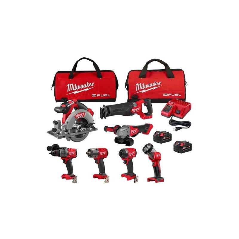 Milwaukee 3697-27 M18 FUEL 7-Tool Combo Kit