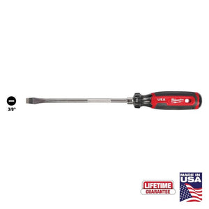 Milwaukee MT209 3/8in Slotted 8in Cushion Grip Screwdriver (USA)