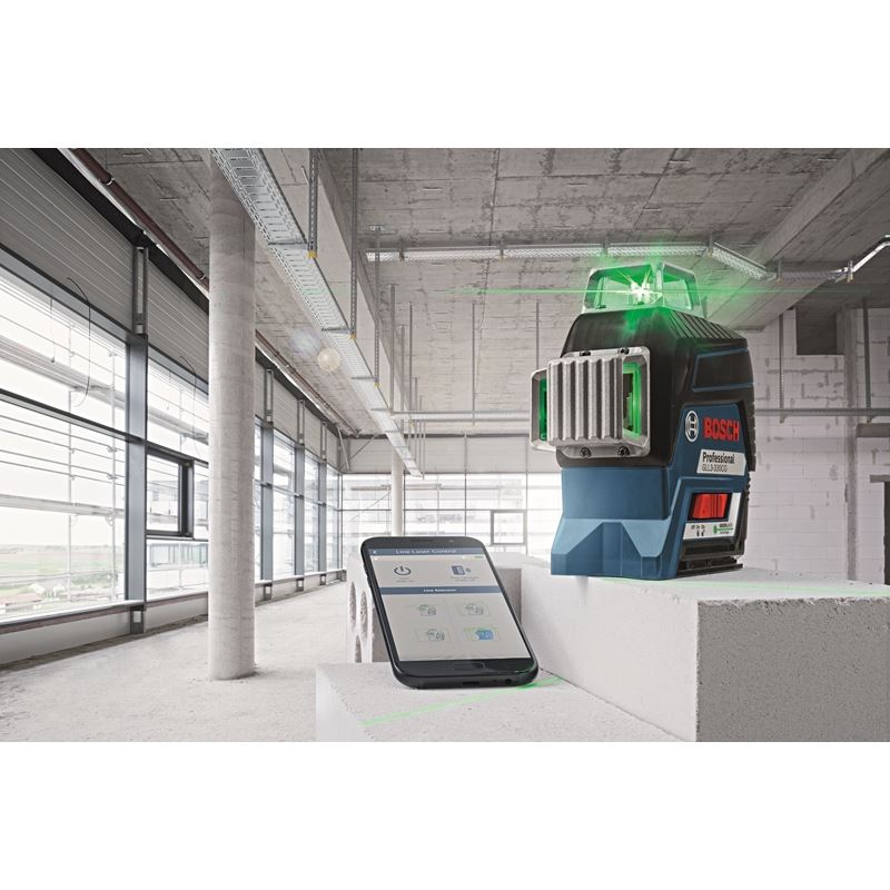 Bosch | GLL3-330CG 360 Degree Connected Green-Beam Three-Plane Leveling and Alignment-Line Laser